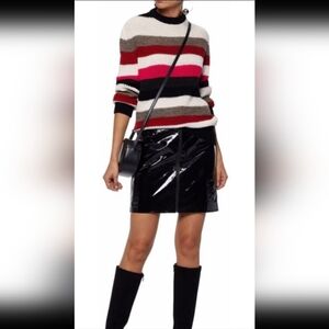 Iro Knit Ribbed Striped Sweater Size S